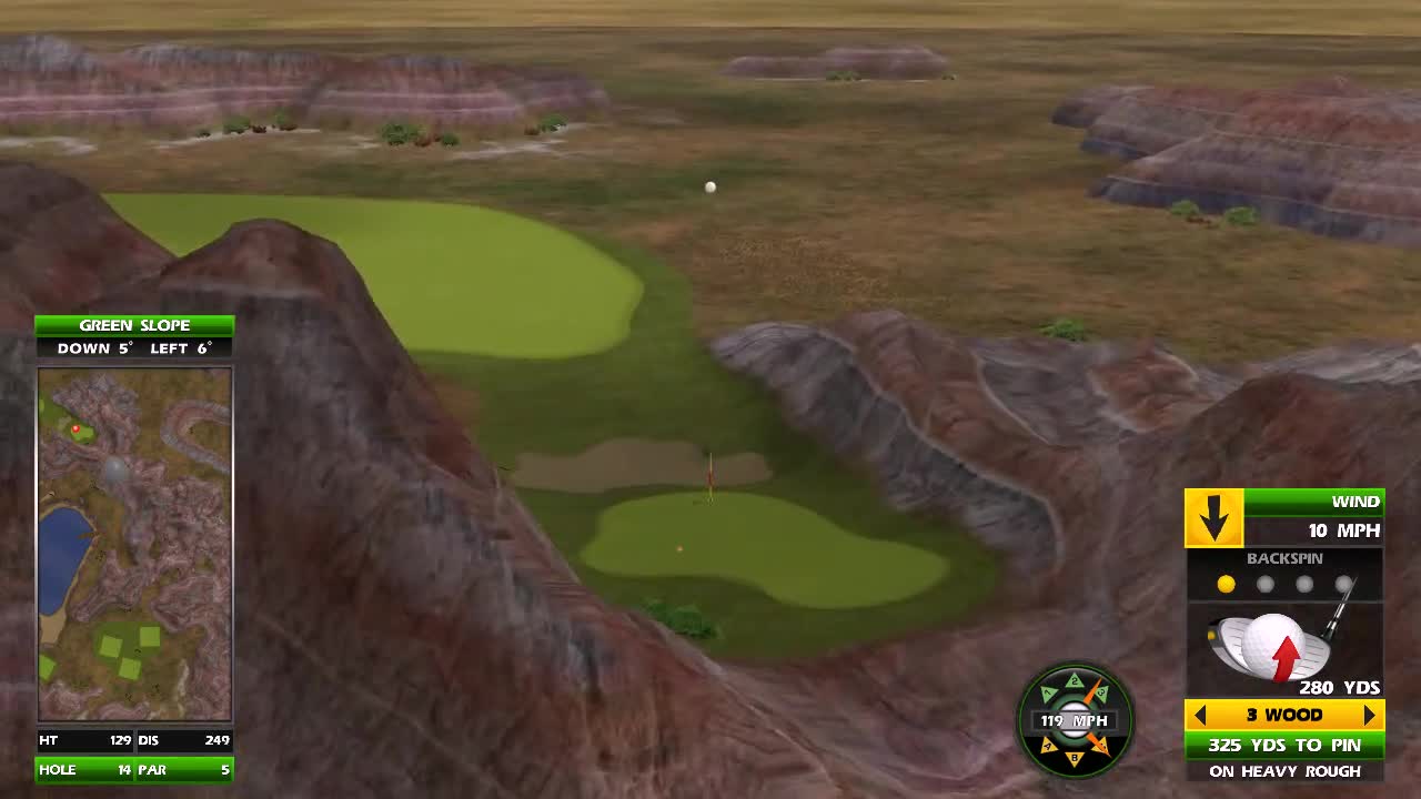 SH00TER McGAVIN Golden Tee Great Shot on Antelope Pass!