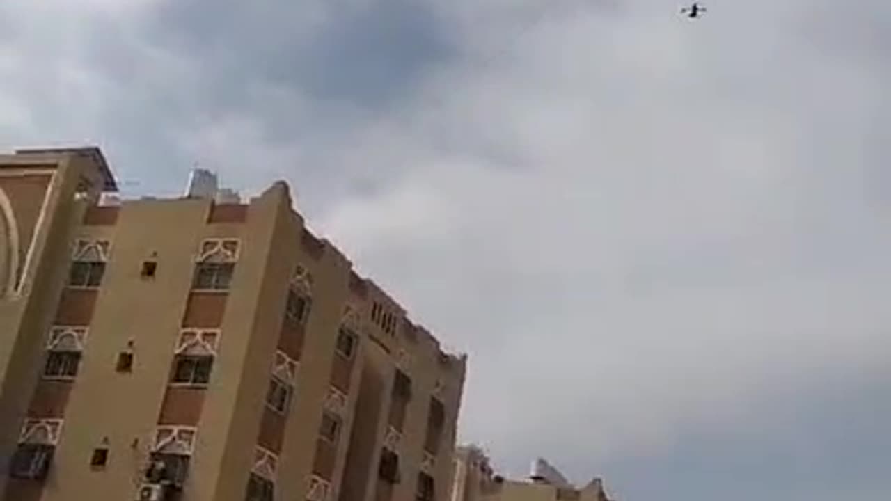 *An IDF drone informs the residents of Hamad residential town in Gaza