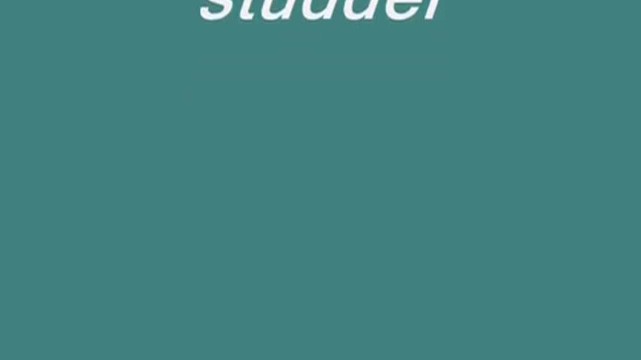 did i studder