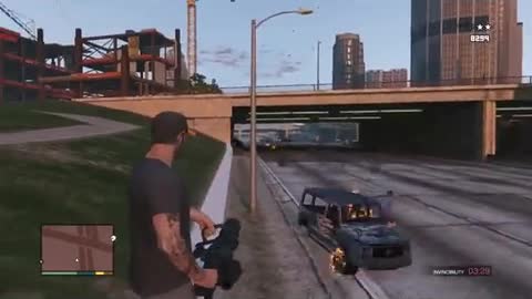 Grand Theft Auto V (PS3) Free-Roam Gameplay