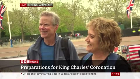 Coronation preparations underway in London - BBC News