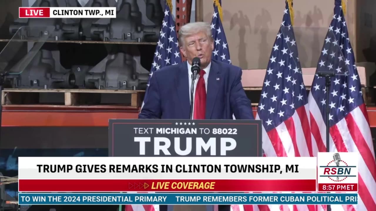 FULL SPEECH: President Donald J. Trump to Deliver Remarks in Clinton Township, MI