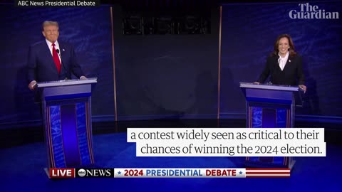 Harris v Trump: highlights of the presidential debate