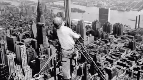 The construction of empire state building
