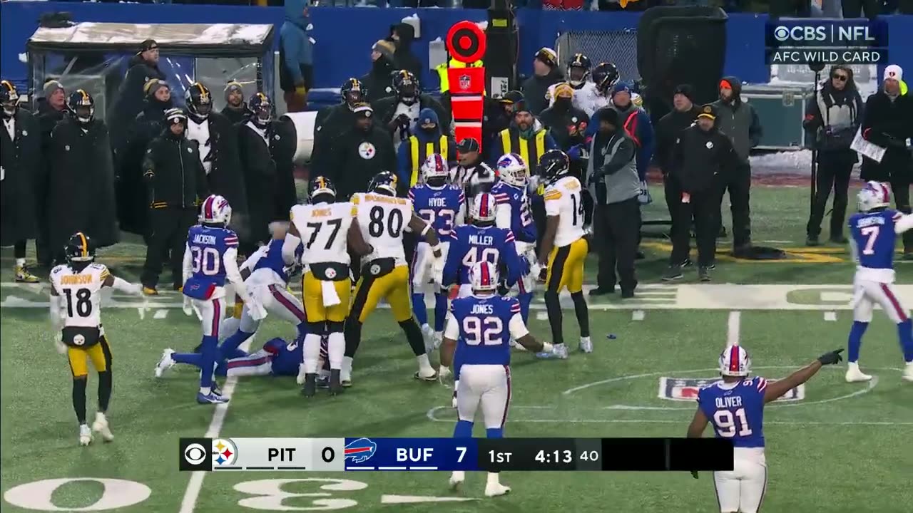 Buffalo Bills Top Plays vs. Pittsburgh Steelers In 2023 Wildcard Victory!