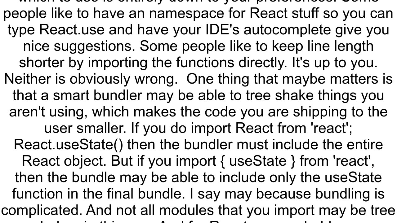 Is there a difference between eg useEffect amp ReactuseEffect