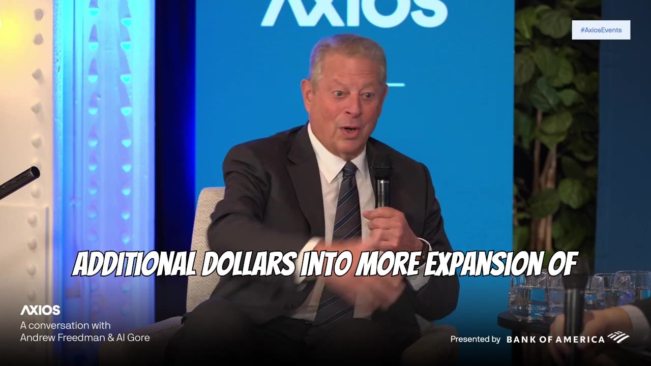 Al Gore crying about how financial sector is still financing fossil fuel industry