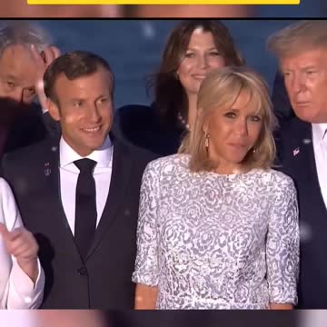 Trump was asking for a kiss from Emmanuel Macron's wife