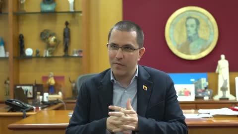 US journalist Anya Paramil Interviews Venezuelan Foreign Minister Jorge Arreaza, March, 2019.