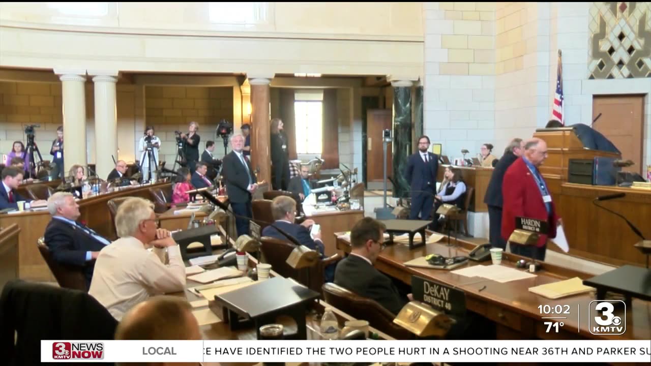 Advocates and protestors at Nebraska Capitol react to advancement of LB 574