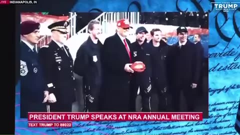 Trump - Legendary Walk Out Introduction at NRA 2023