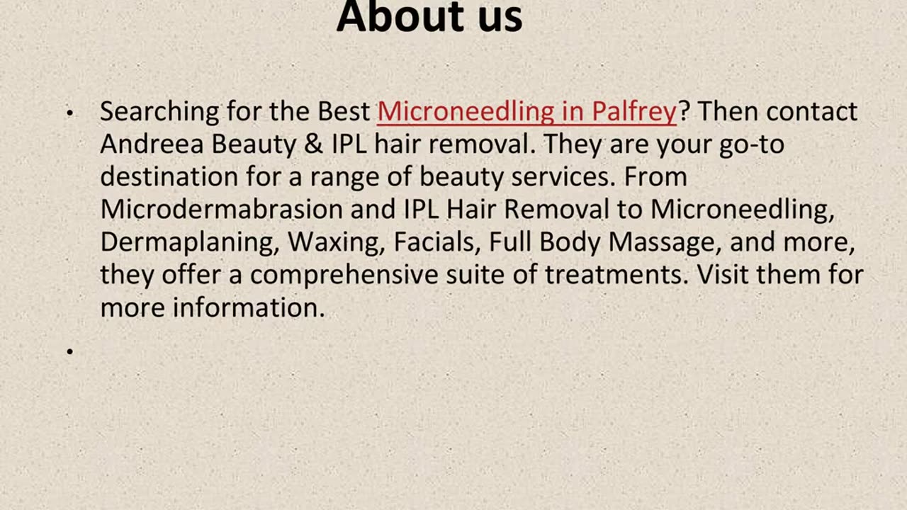 Best Dermaplaning in Palfrey.