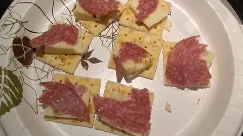 Eating Genoa Salami Domestic From Dearborn Italian Bakery, Dbn, MI, 7/28/24
