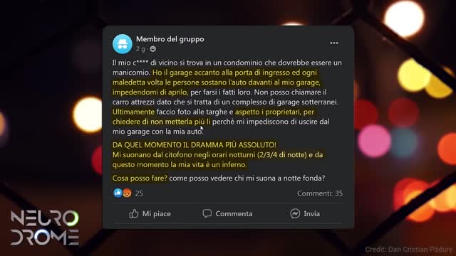 Storie di VICINI di CASA PAZZI SCATENATI video di NEURODROME qui si potrebbe fare un libro e descrivere tutta la gente malata mentale che ho visto negli ultimi anni