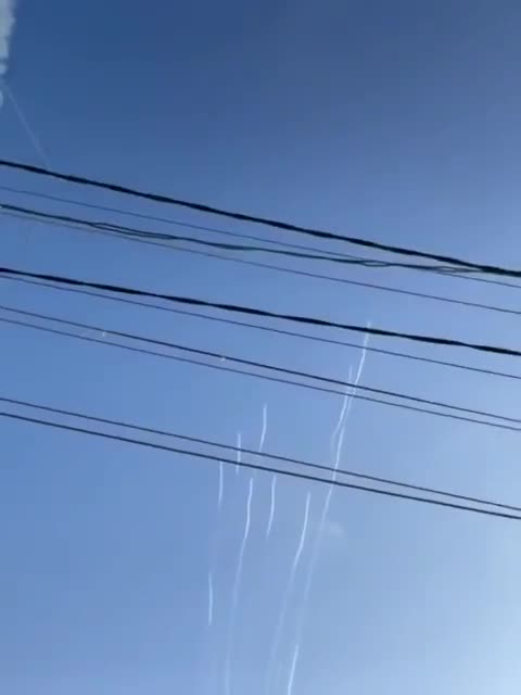 Gaza resident videos Hamas rockets being launched