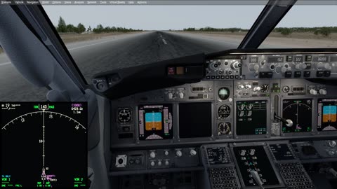 Kos LGKO Cold and Dark Short runway performance take off 737 IVAO P3D4