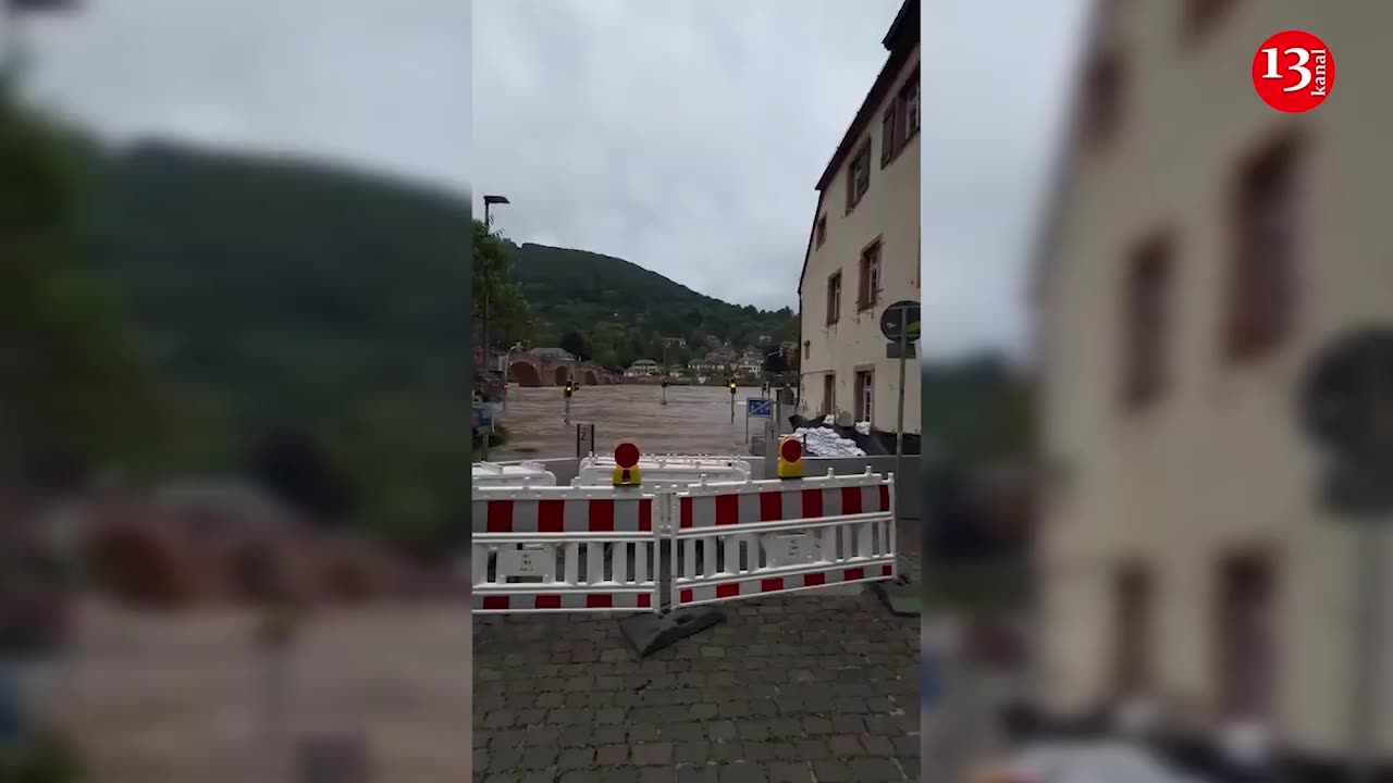 Floods in Germany: roads, streets were flooded, the railway was paralyzed