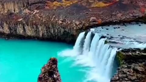 Waterfall with a beautiful view