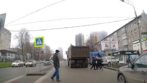 Lucky Pedestrian