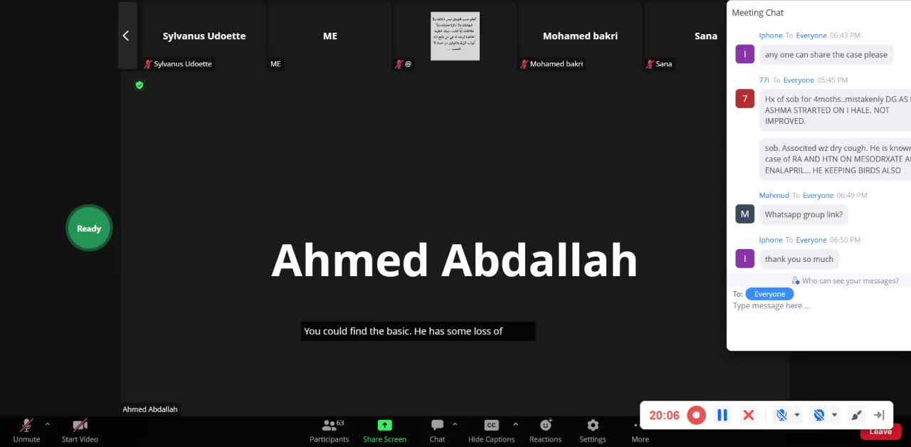 ST5.45 year old man with SOB discuss MRCPI