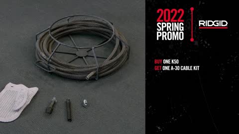 RIDGID K-50 2022 Spring Promo