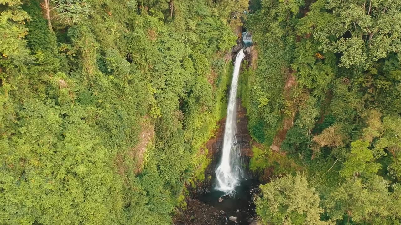 Drone view Bali island Indonesia