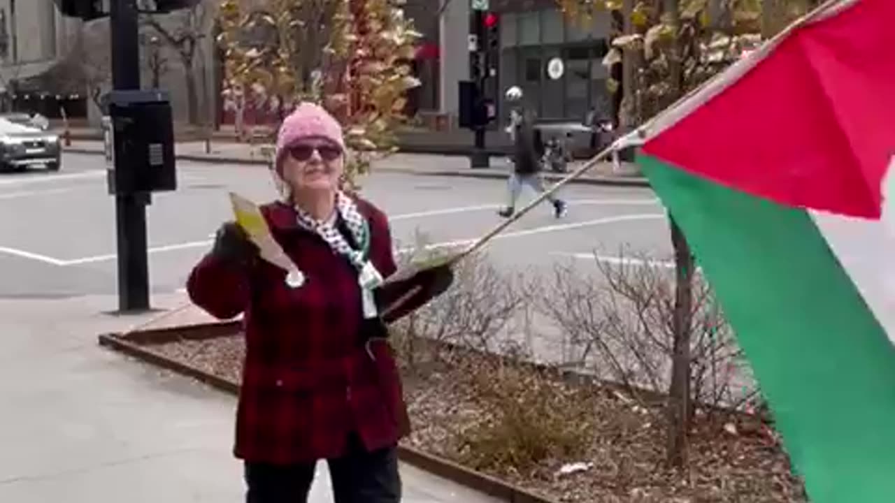 Idiot Protester Says Palestine Will Be Free 'From The Mountains To The Sea'