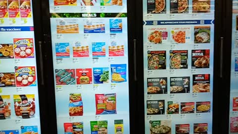 Walgreens "DIGITAL FREEZER DOORS";