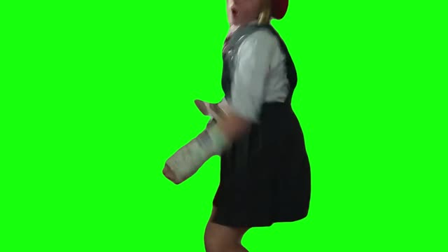 Matilda Dance "Little Bit Naughty" TikTok | Green Screen