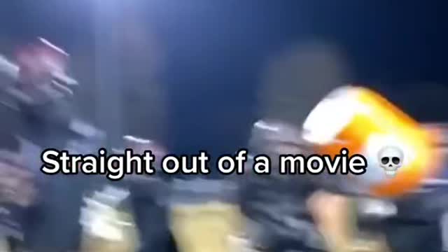 What a crazy scene