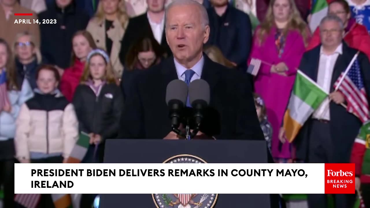 'Feels Like Coming Home'- President Biden Delivers Remarks In County Mayo, Ireland