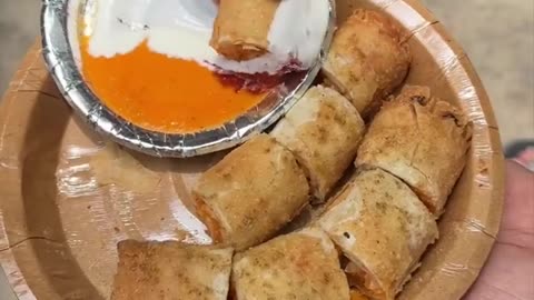 Indian street food spring rolls recipe