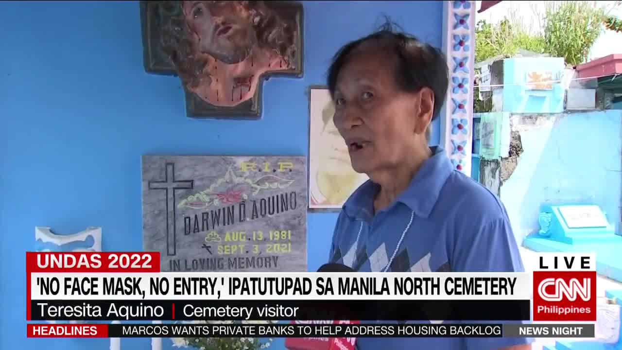 No face mask, no entry', ipapatupad sa Manila North Cemetery