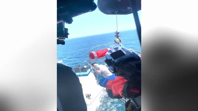 Coast Guard medevacs man off Southern California Coast