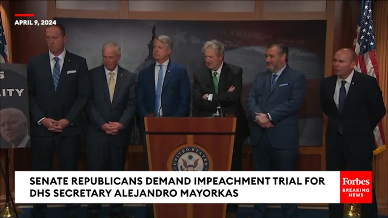 FIERY MOMENT: John Kennedy Snaps At Reporter As GOP Senators Call For Mayorkas Impeachment Trial