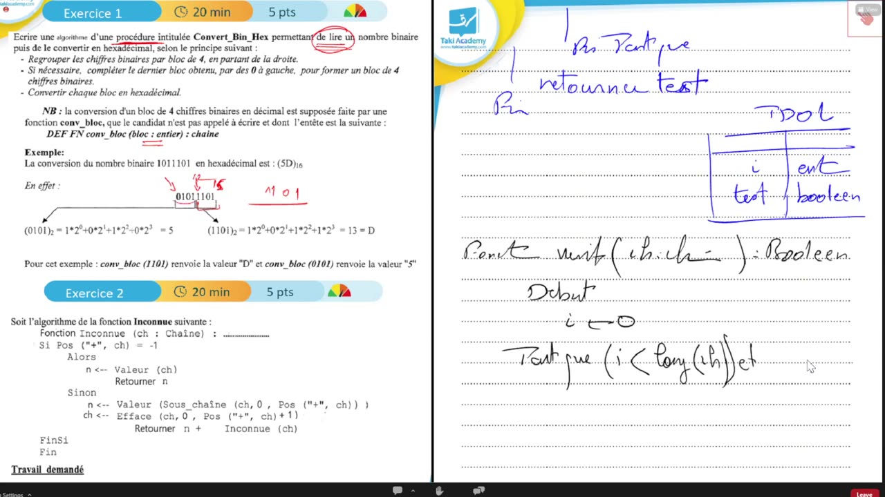 Serie Pour Révsion Bac info 5/29/2023 Bac Tn