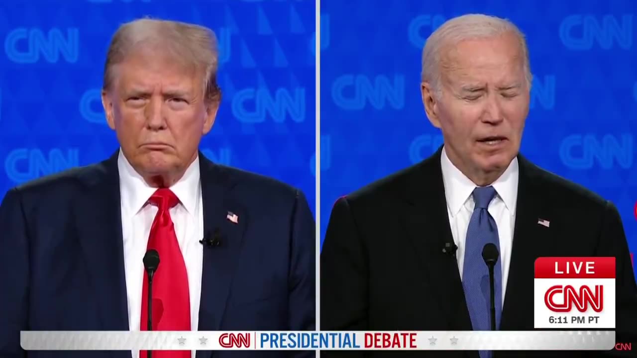 CNN Debate: BIDEN IS SICK. Listen to his voice and look at his eyes