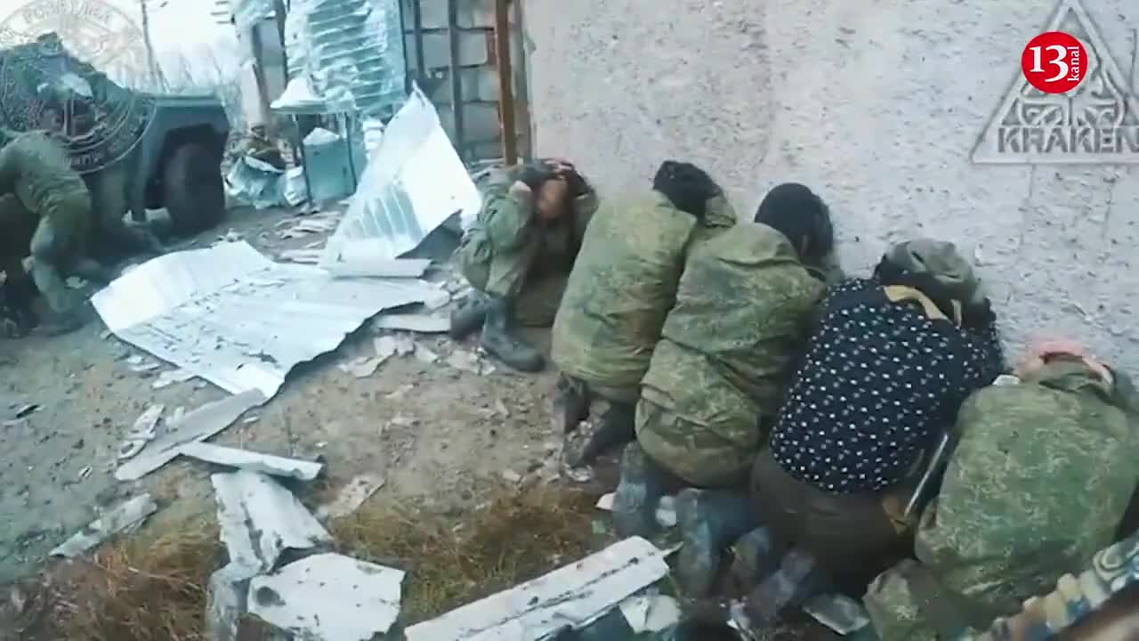 Russians came out one by one out of basement where they were hiding, surrendered to "Azov" fighters