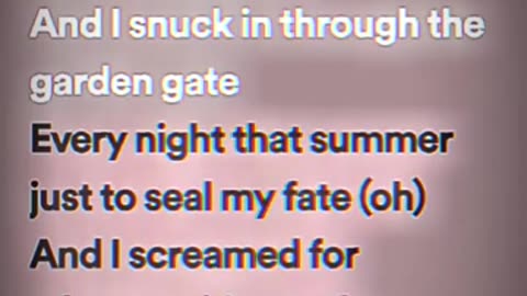 Cruel Summer - Taylor Swift