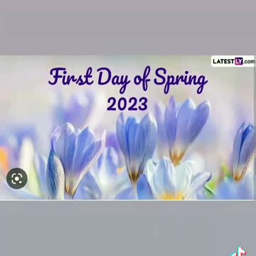 Today is first day of spring 2023 and spring break 2023 3/20/23