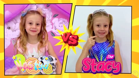 Nastya and stacy show good and bad behavior for kids