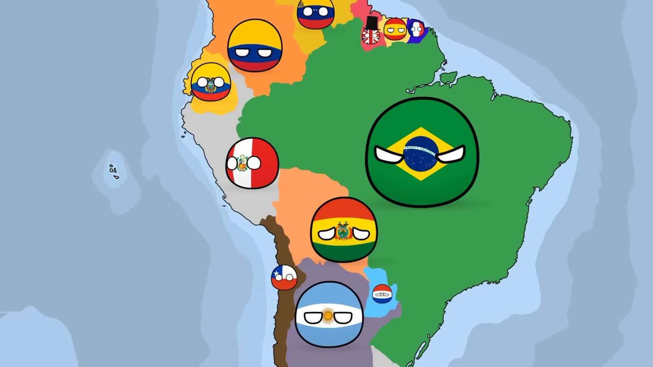 History of Brazil - Countryballs