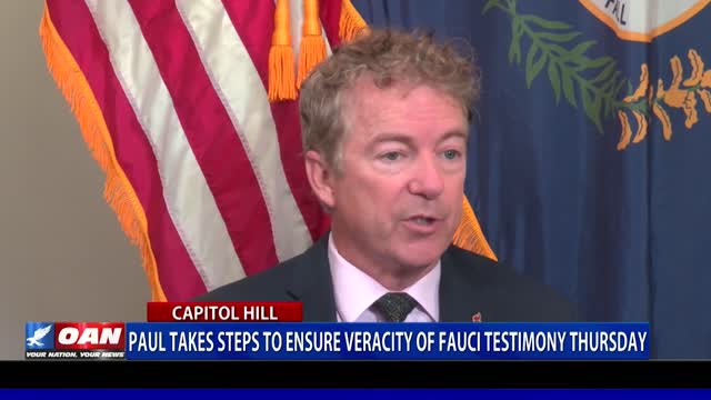 Sen. Paul takes steps to ensure veracity of Fauci testimony Thursday