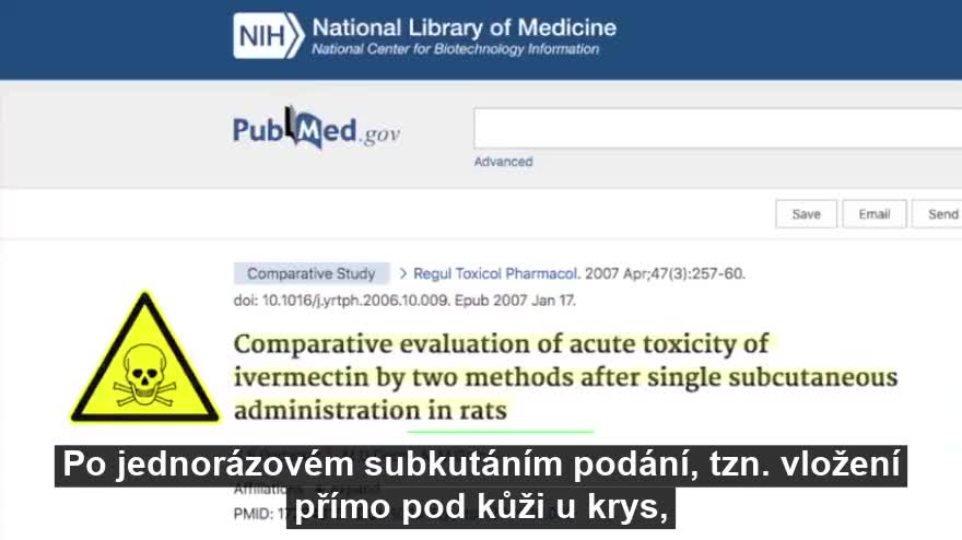 Toxický Ivermectin jako "lék" na neexistující "sars-cov-2"? NE!!