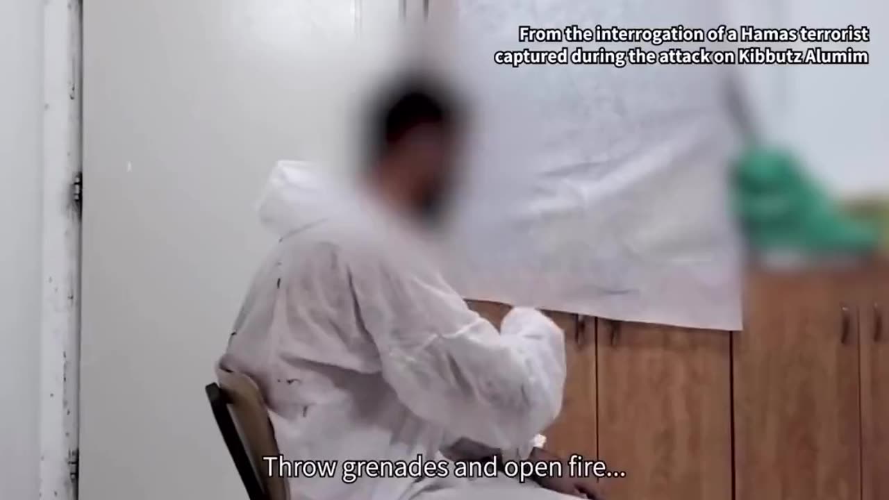 Interrogation of a Hamas terrorist who participated in the Oct 7 massacre.