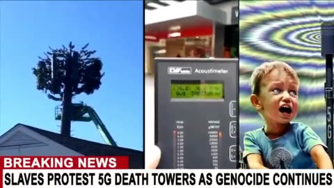 Slaves Protest 5G Death towers as genocide continues