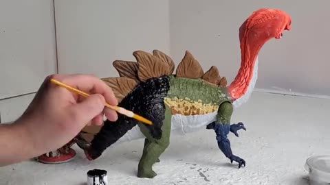 CUSTOM GIANT GODZILLA EVOLVED TOY GLOW REPAINT | GODZILLA X KONG THE NEW EMPIRE | KAIJU | ASMR ART