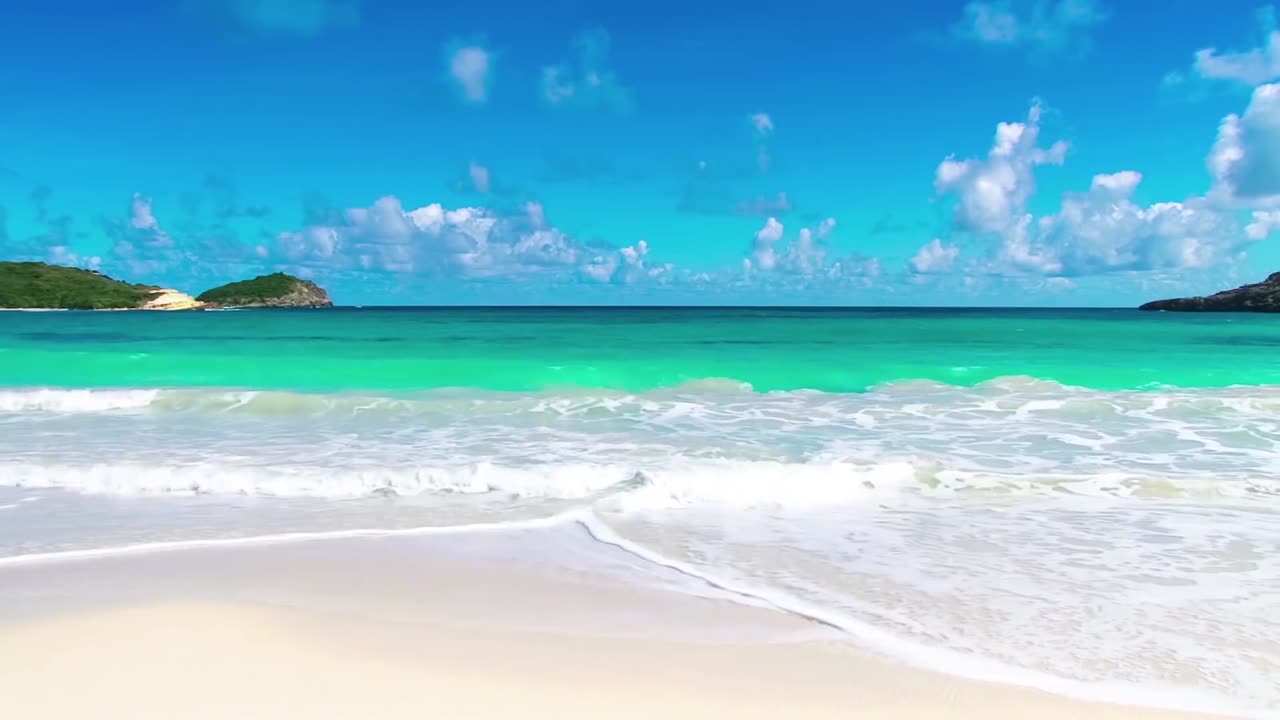 Relaxing Tropical Beach and Guitar Music
