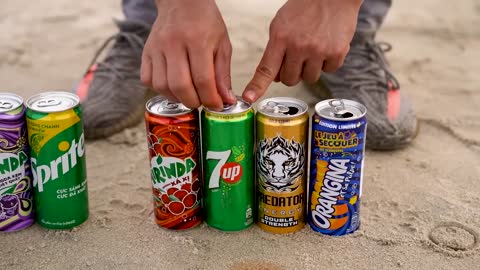 Giant Coca Cola & Big Monster,Chupa Chups, Mtn Dew, Fanta, Mirinda and Mentos soda mix Underground1