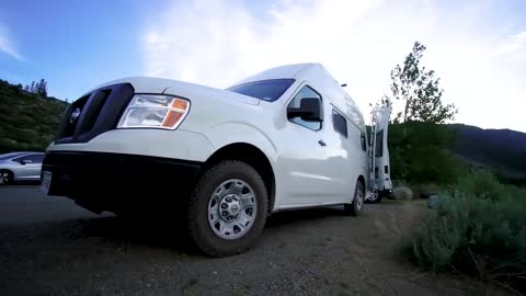 She Built A Nissan Work Van Into An Amazing Tiny House // Solo Female Vanlife